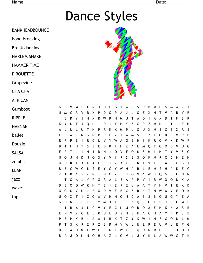 Dance Crossword WordMint