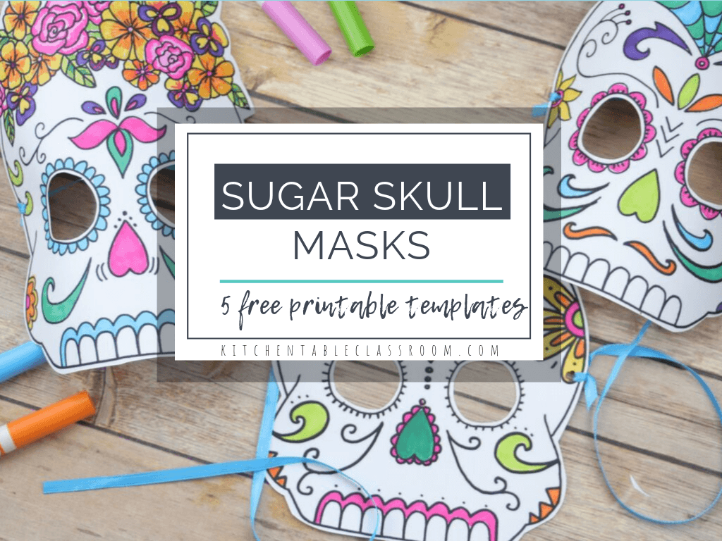 Day Of The Dead Skull Template Printable Free