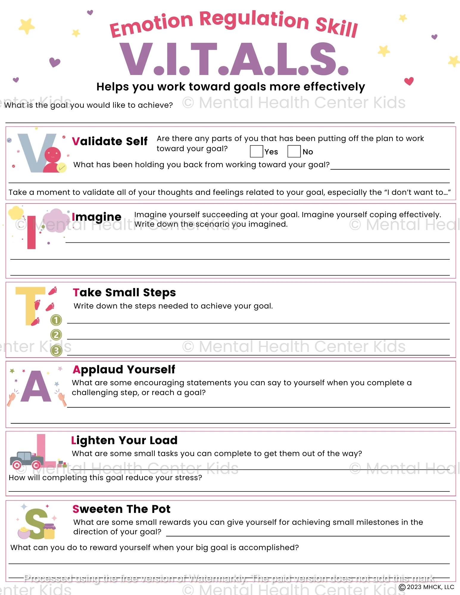 Dbt Printable Worksheets