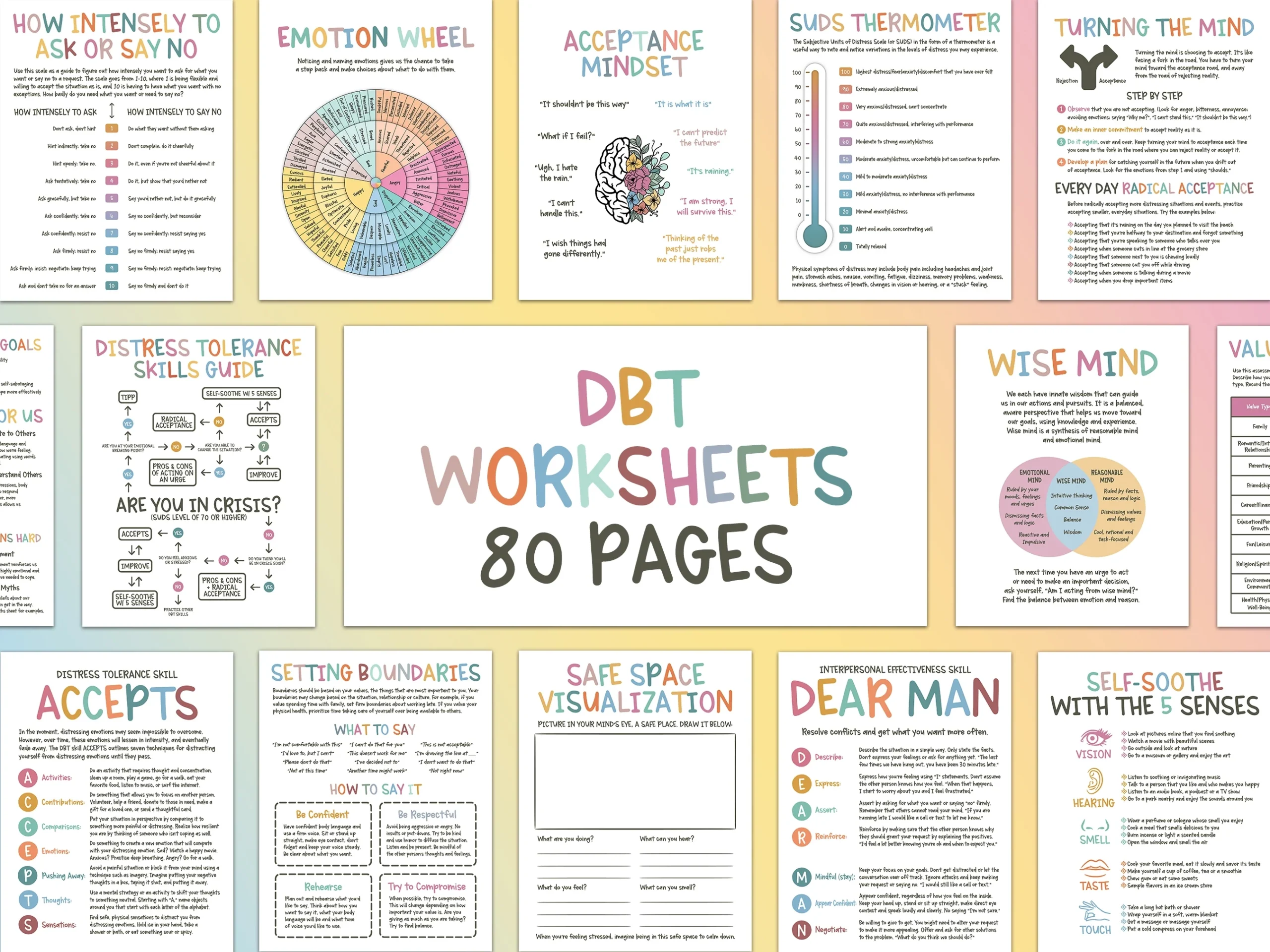 Free Printable Dbt Therapy Worksheets