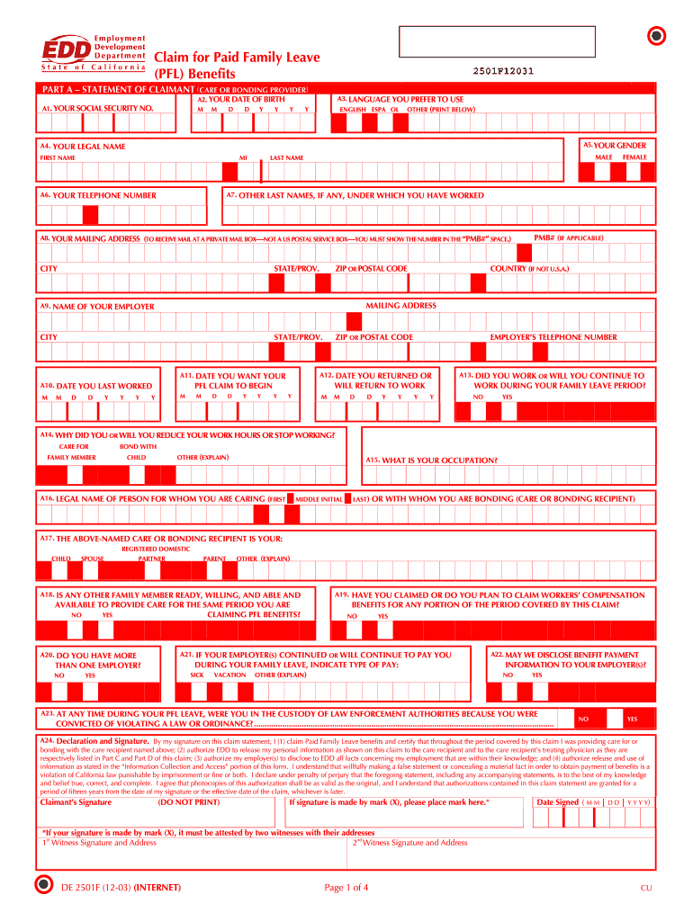 De 2501 Form Fill Out amp Sign Online DocHub