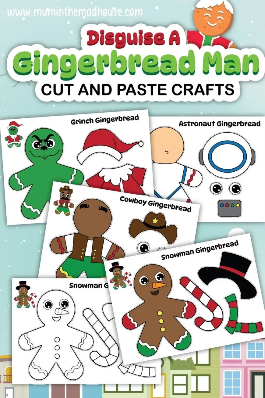 Disguise A Gingerbread Man Craft 20 Free Printable Templates For 