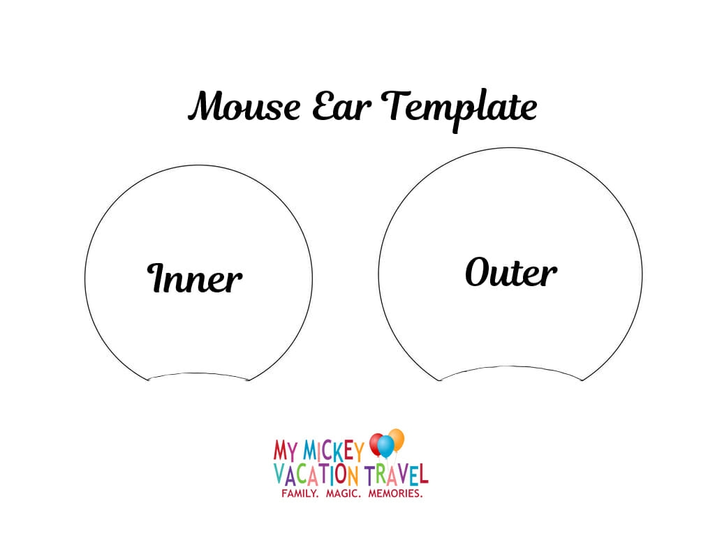 Disney Ears Template Free Printable