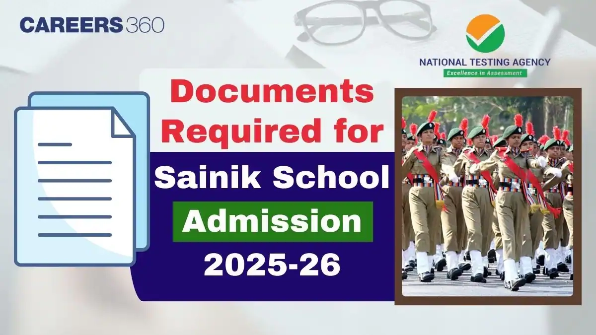 Documents Required For Sainik School Admission 2025 26 By NTA