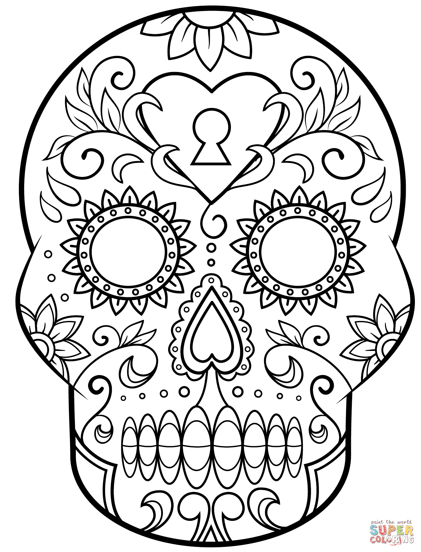 Drawing Of D as De Los Muertos Day Of The Dead Free To Print And 