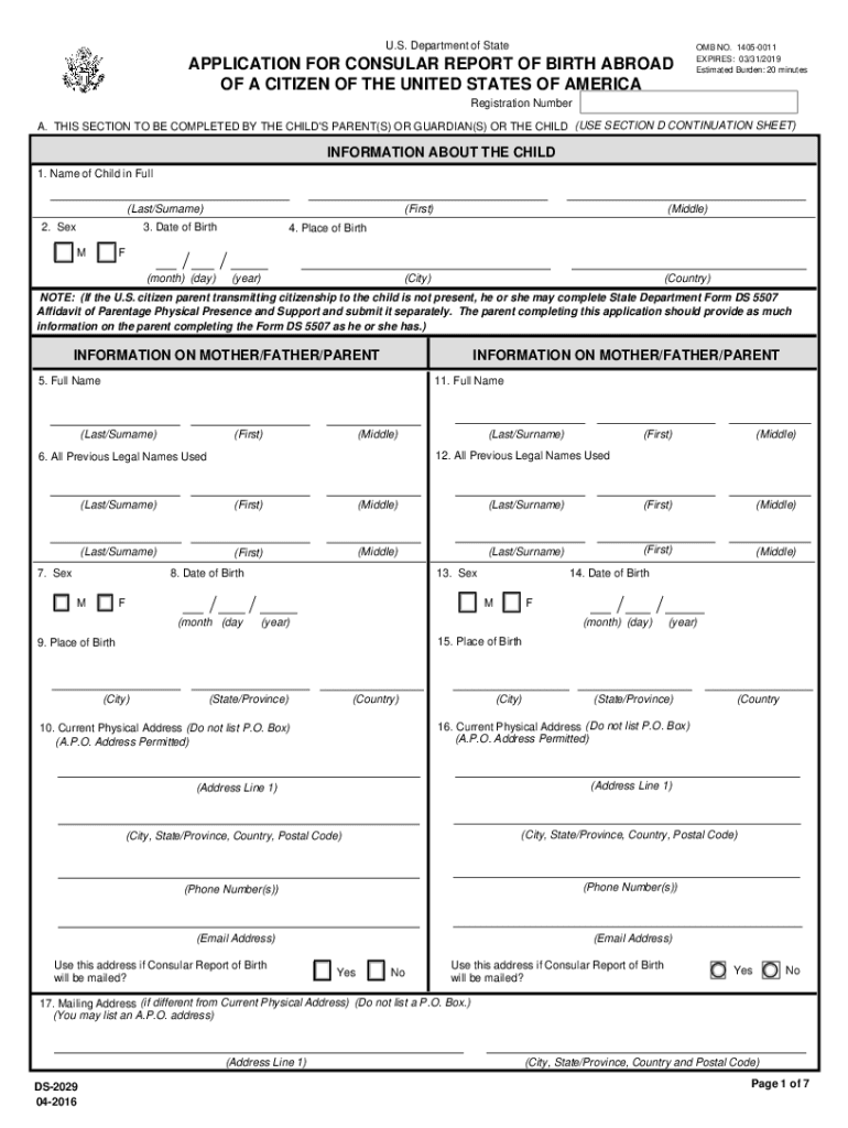 Ds 2029 Form 2024 Fill Out amp Sign Online DocHub
