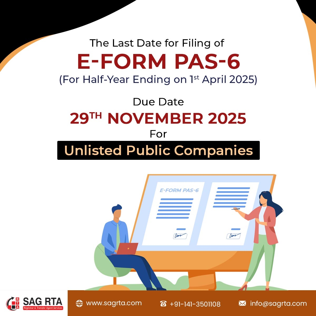 Due Date Reminder The Last Date For Filing Of E Form PAS 6 for 