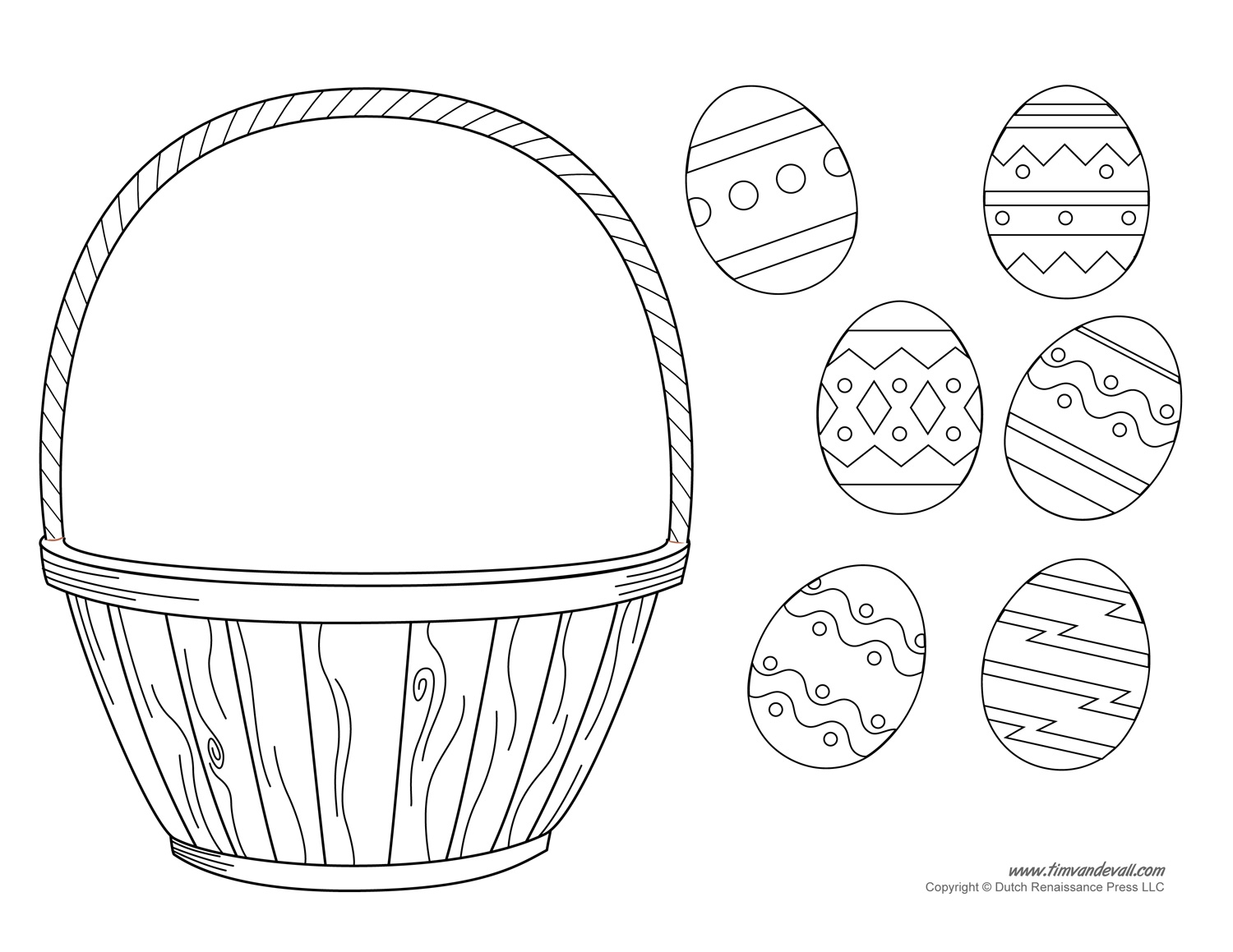 Easter Basket Template Easter Basket Clipart amp Easter Craft