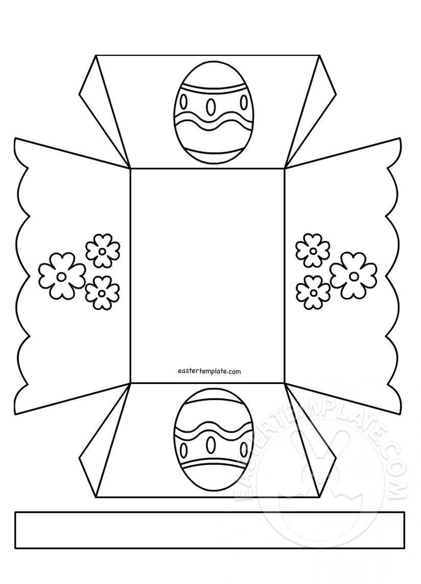 Easter Basket Template Printable Free