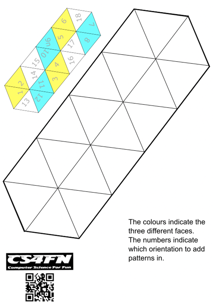 Easter Hexaflexagon Colour in Printable Paper Puzzle find The 