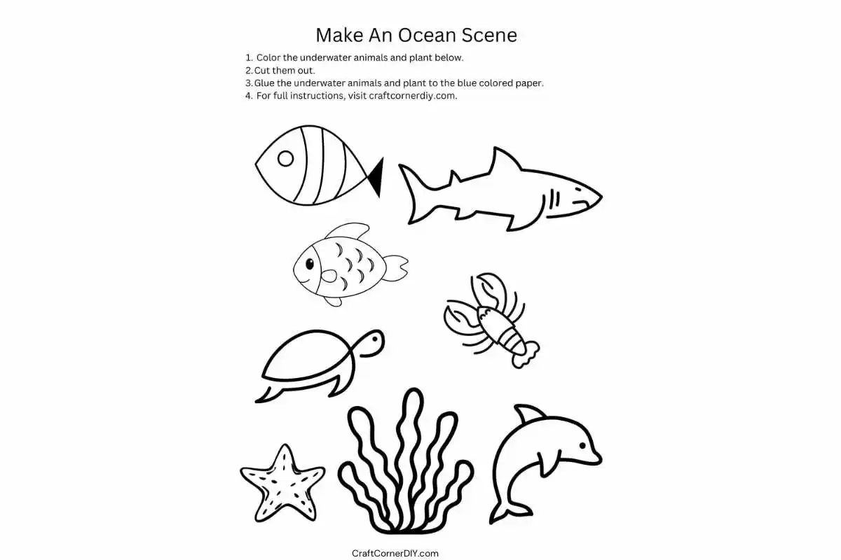 Free Printable Sea Creature Templates