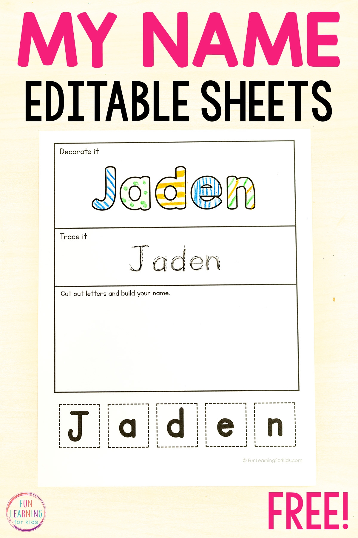 Name Worksheets Free Printable