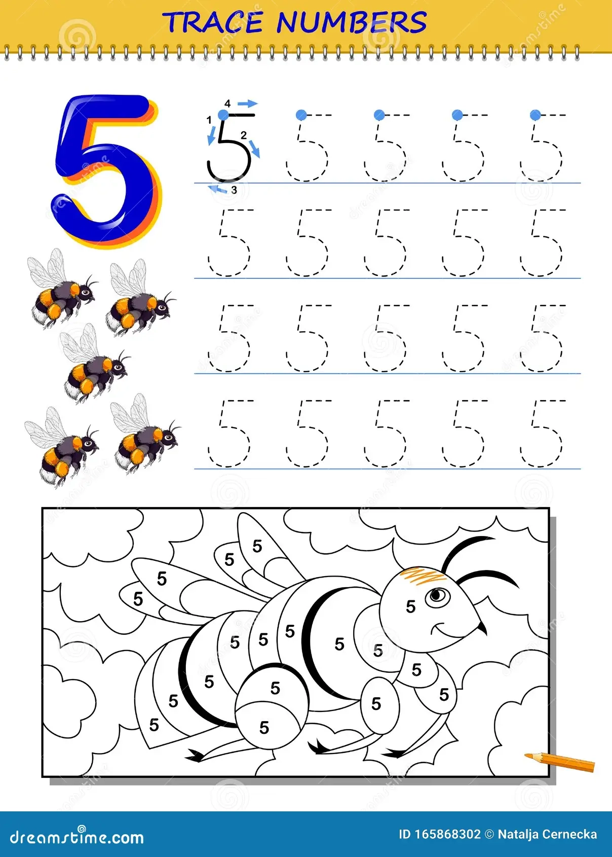 Printable Preschool Worksheets Number 5