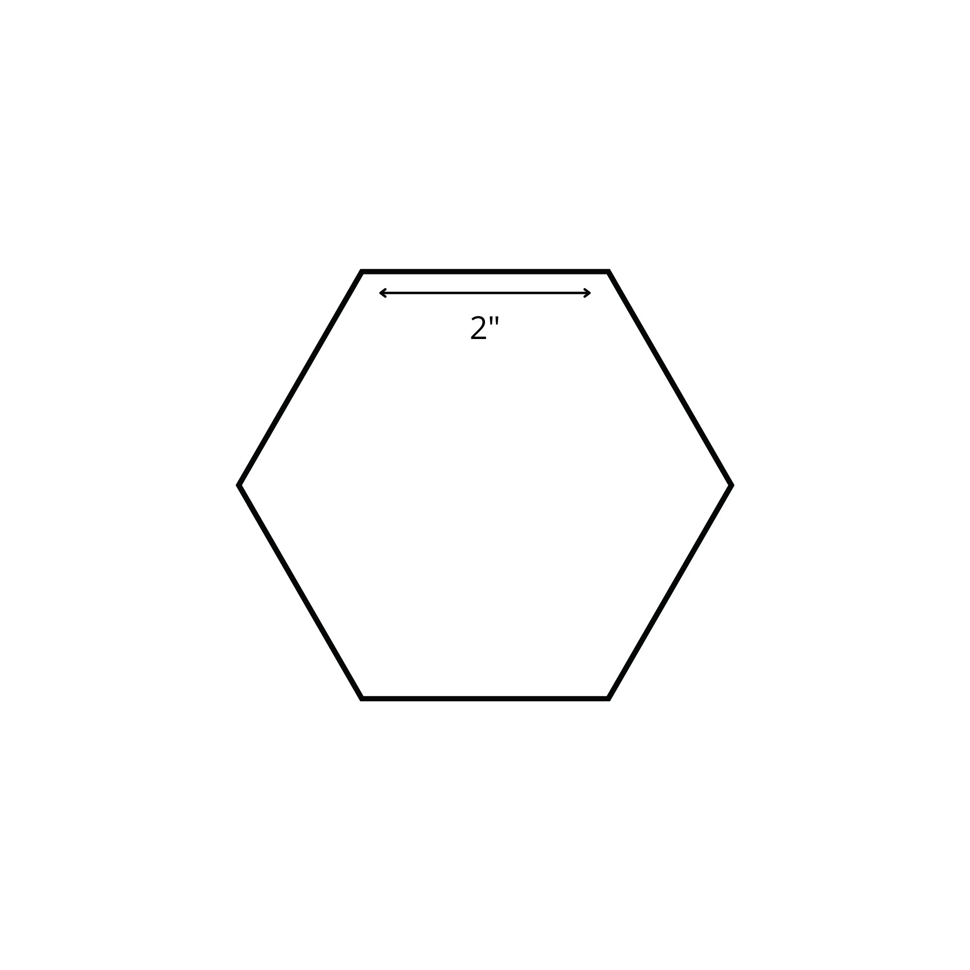 Large Hexagon Template Printable