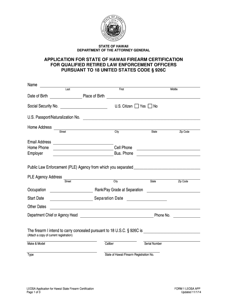Hc-5 Form 2024 Hawaii