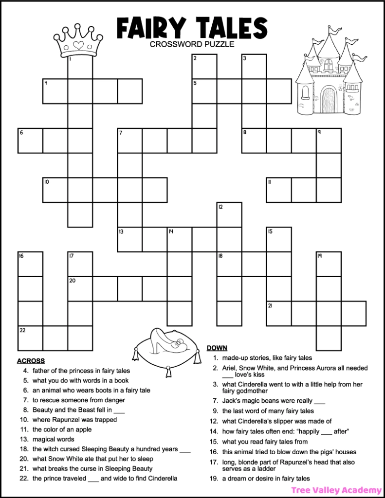 Fun English Crossword Puzzles Printable