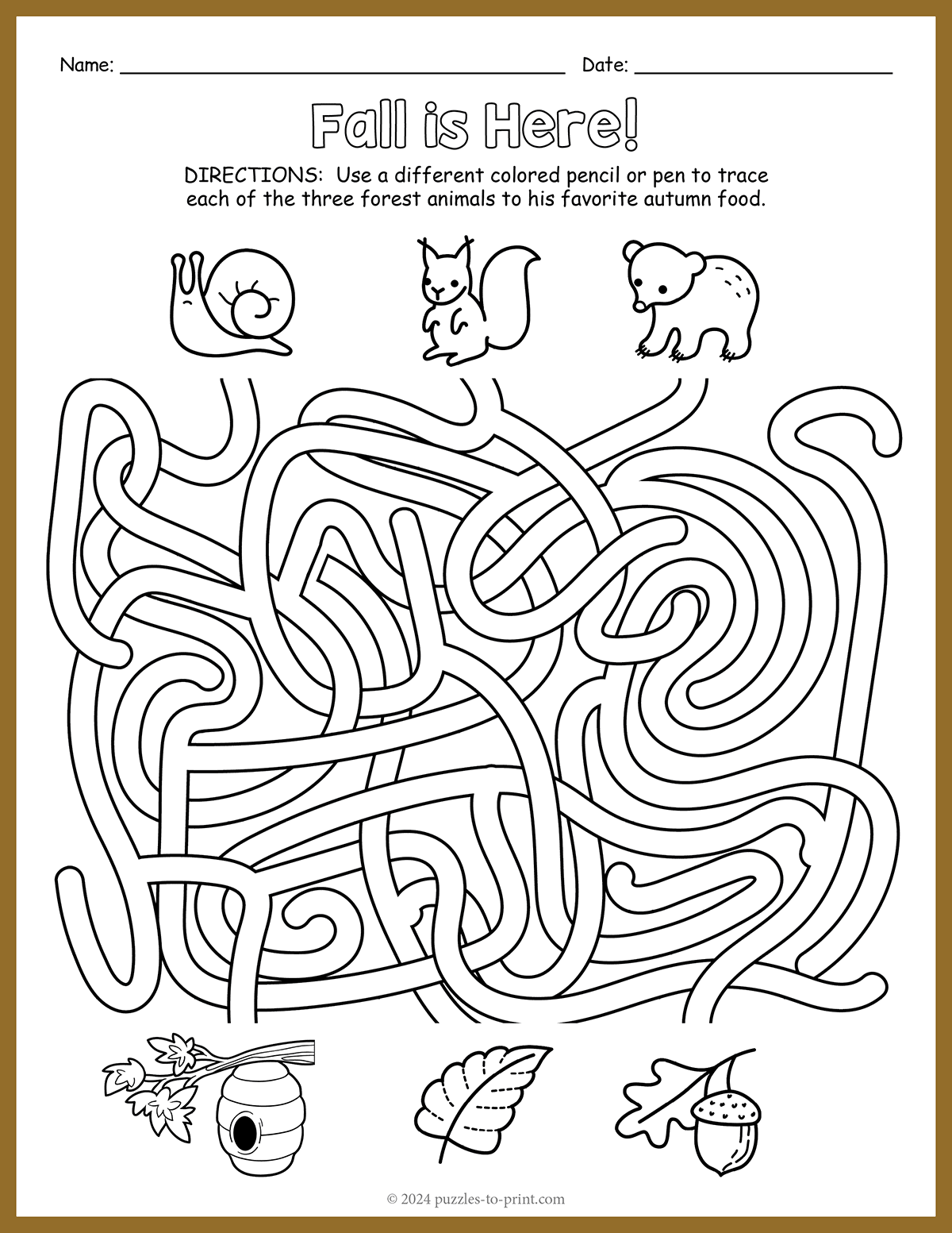 Maze Puzzles Printable