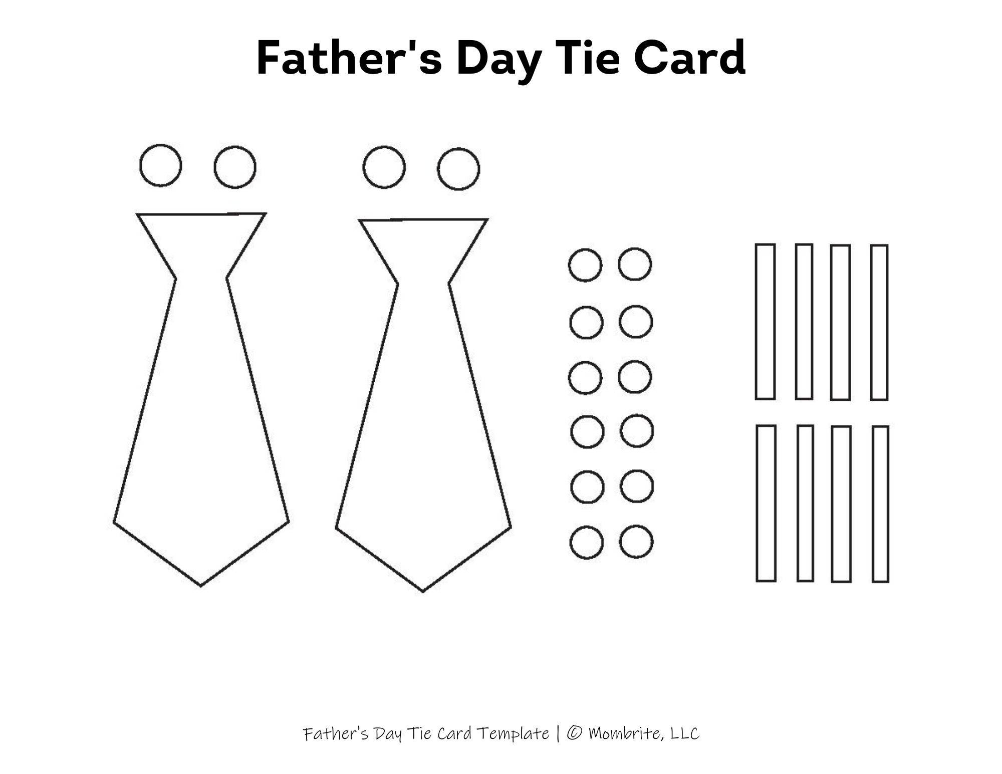 Printable Tie Template