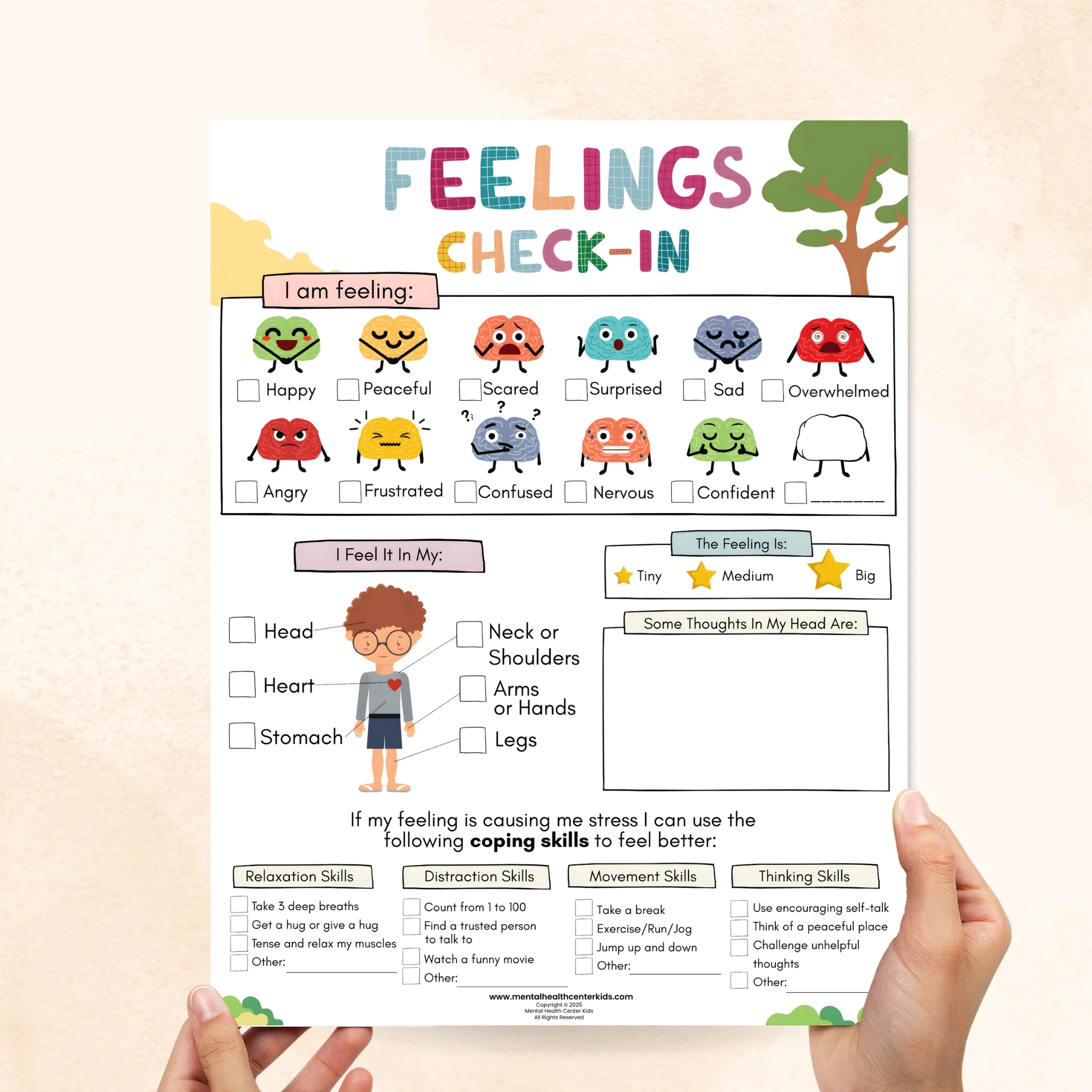 Printable Emotional Check In Worksheet