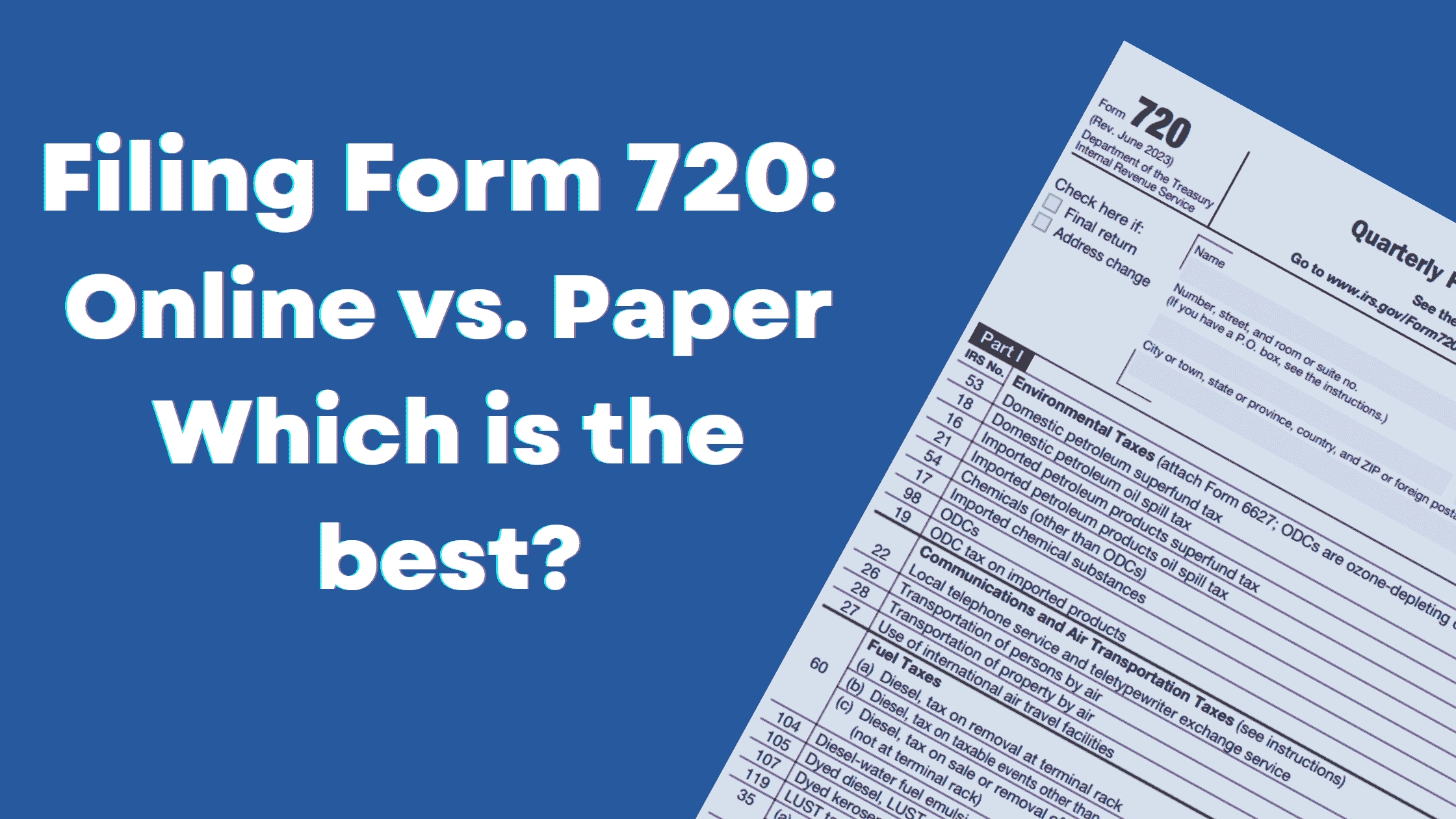 720 Tax Form Online