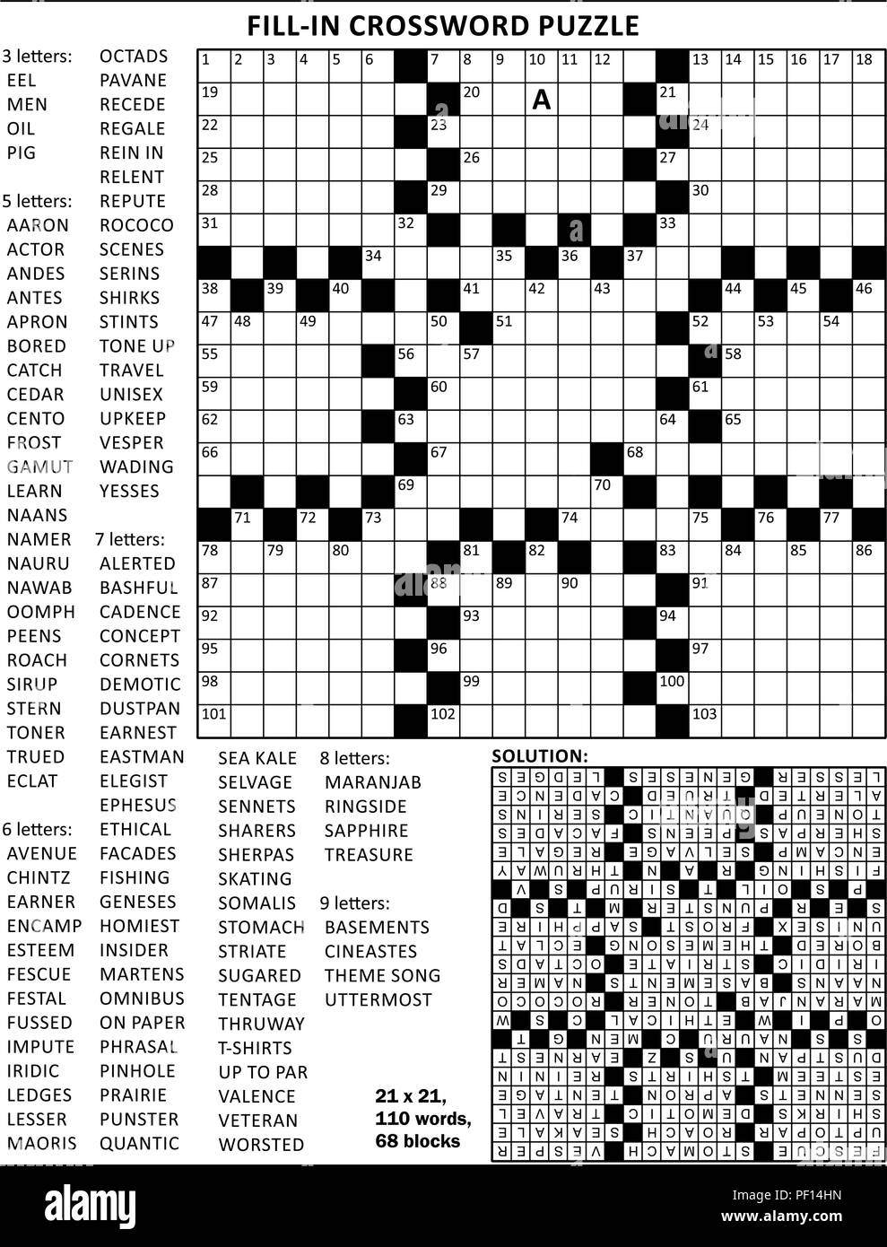 Fill In The Blank Crossword Puzzles Printable