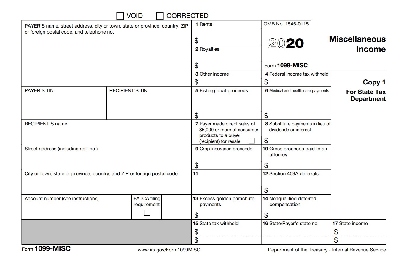 Printable Form 1099