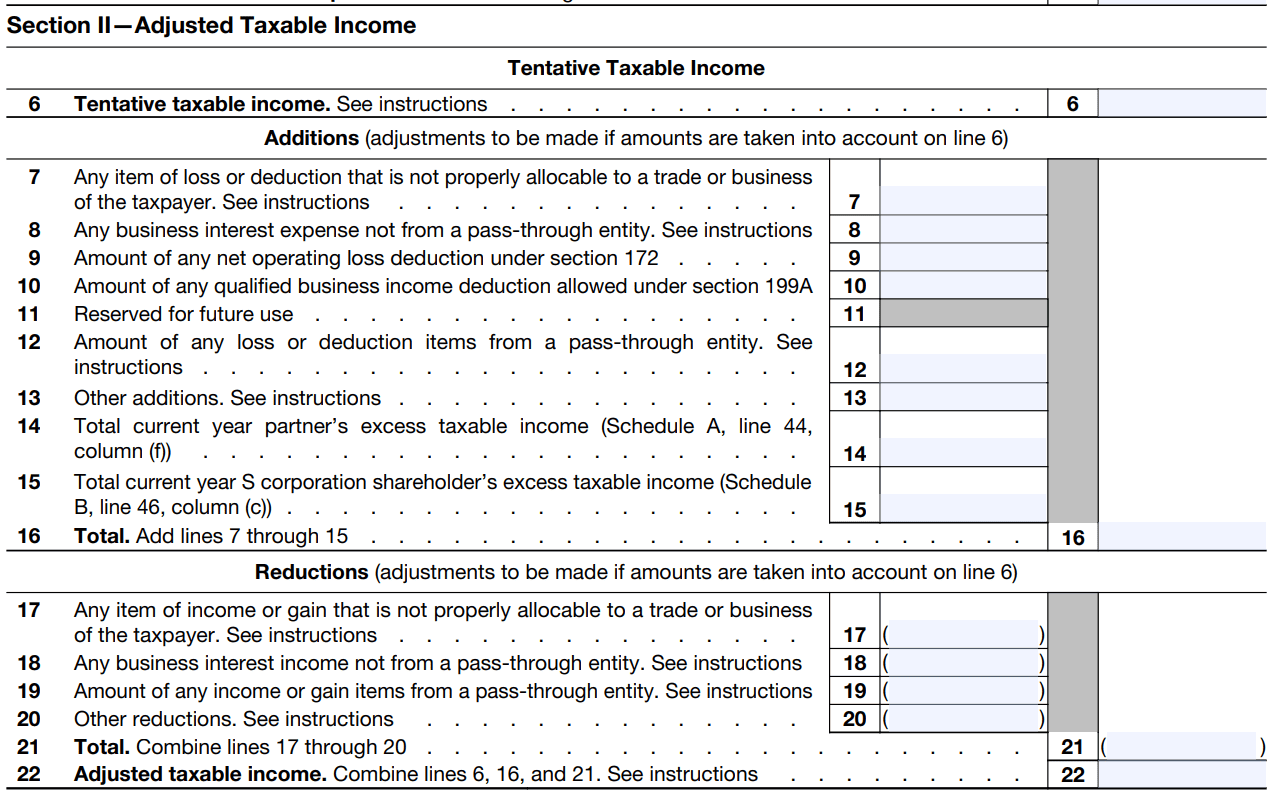 Form 8990 Instructions 2020 Pdf