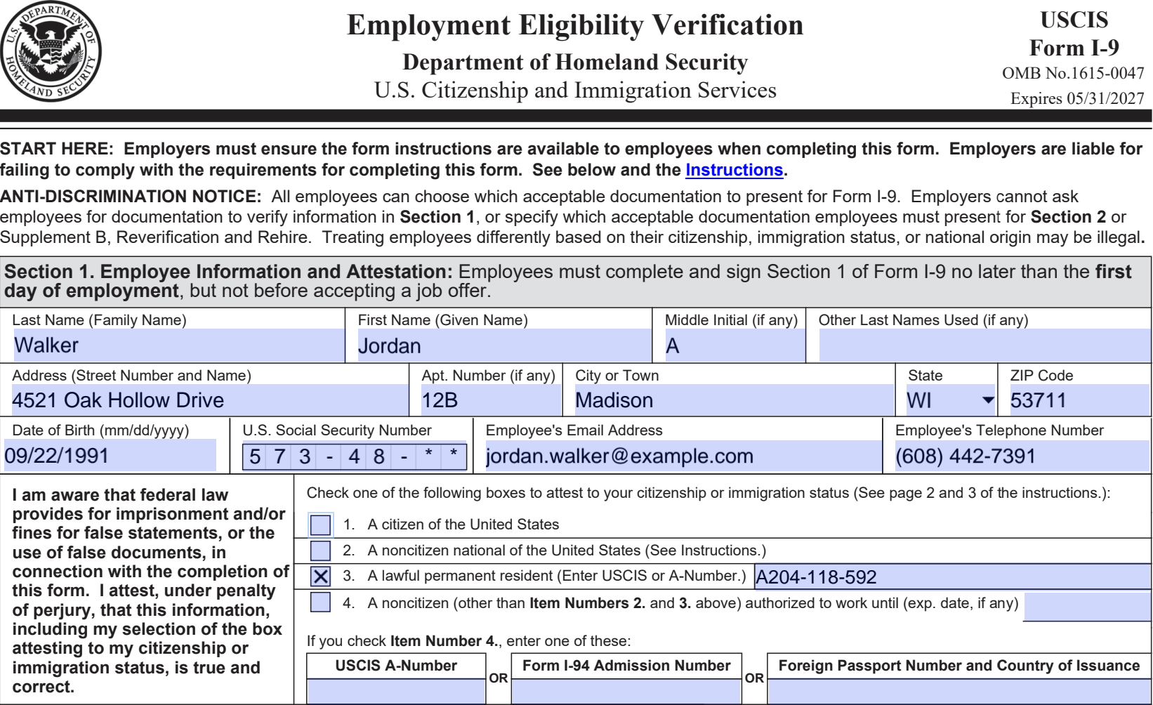 I 9 Form 2024 Irs