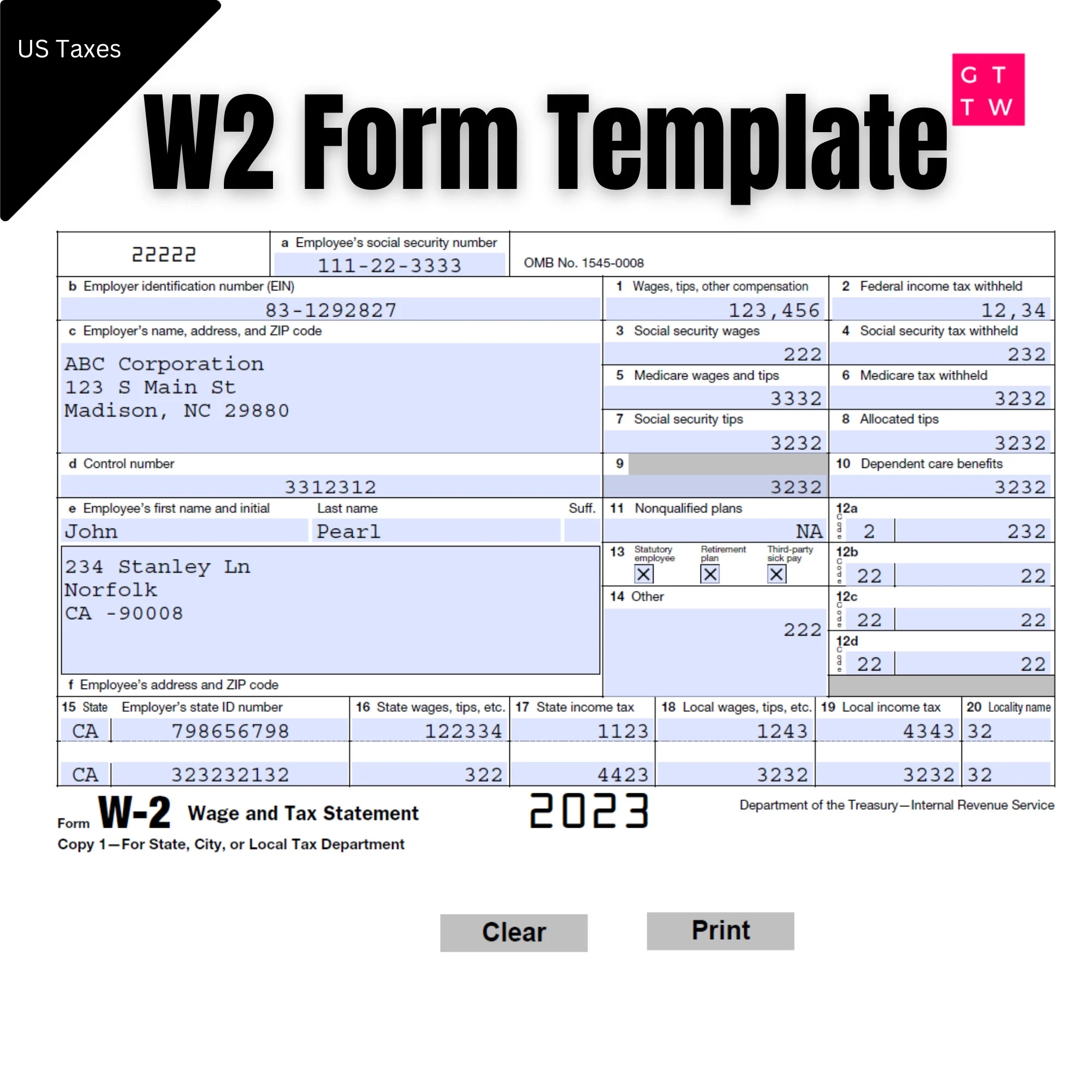 Form 2024 W2