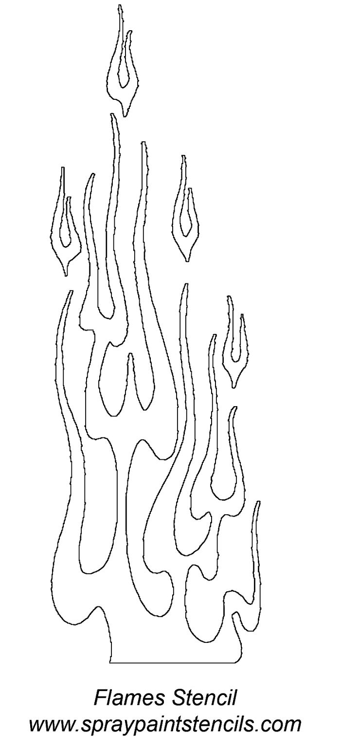 Printable Flame Template