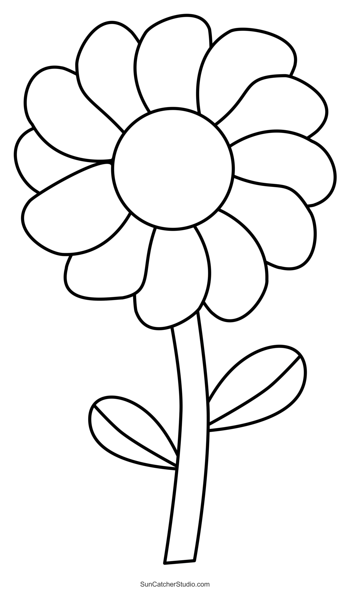 Flower Templates Patterns SVG Files Printable Stencils Free 
