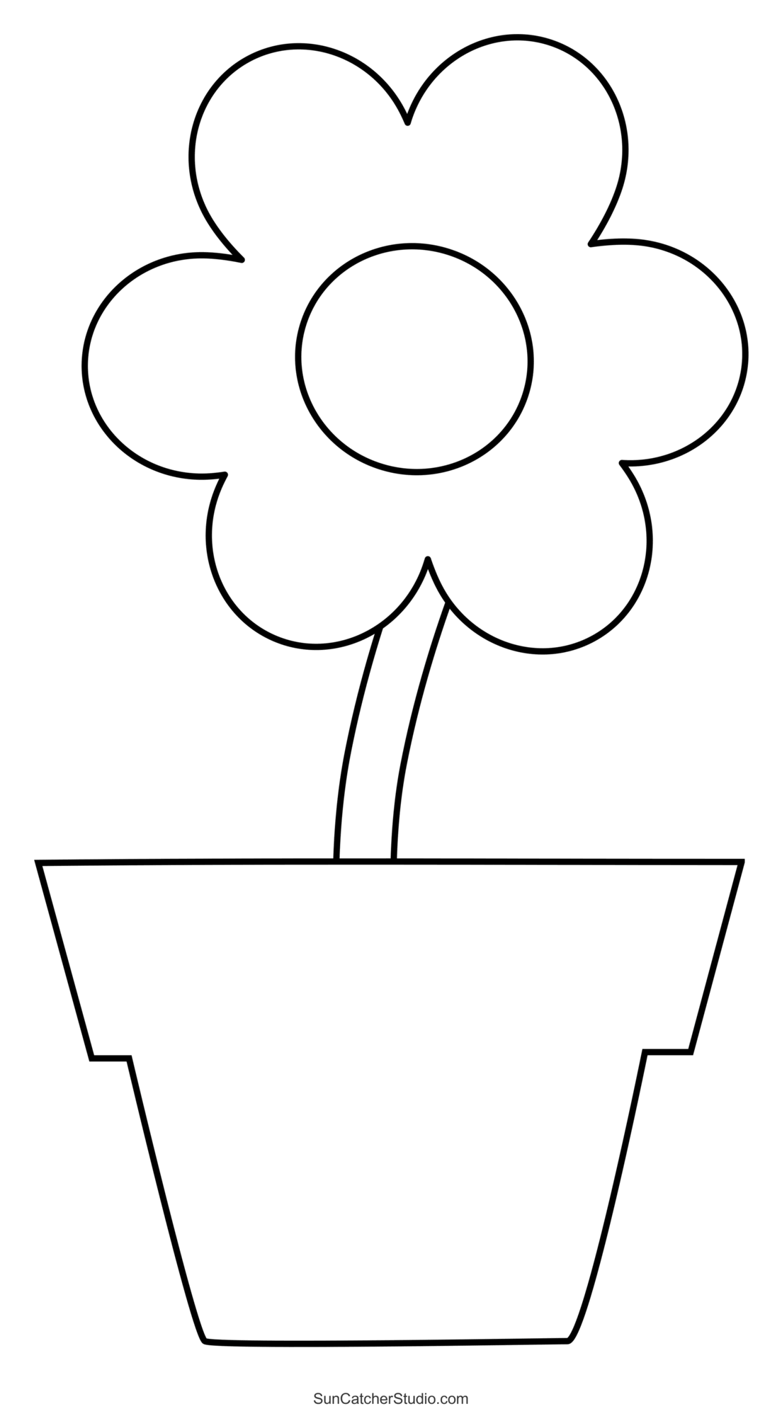 Printable Template Flower