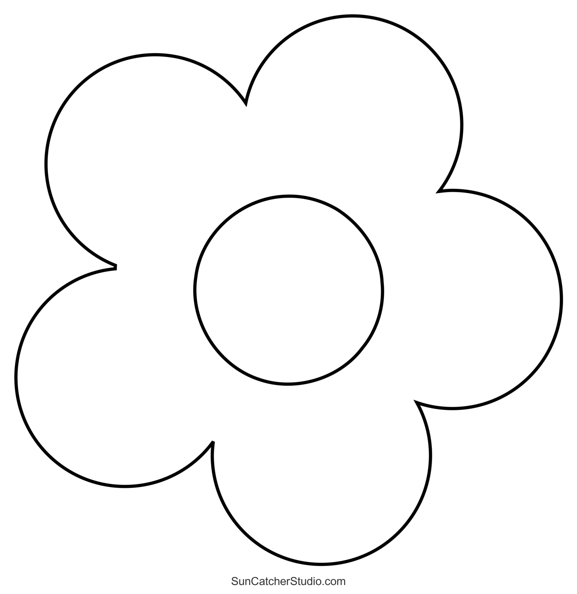 Flower Templates Patterns SVG Files Printable Stencils Free 