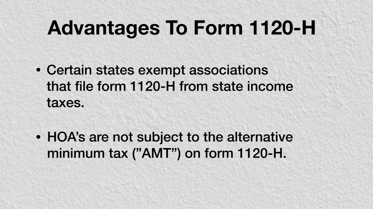 Irs Form 1120-H 2023 Instructions