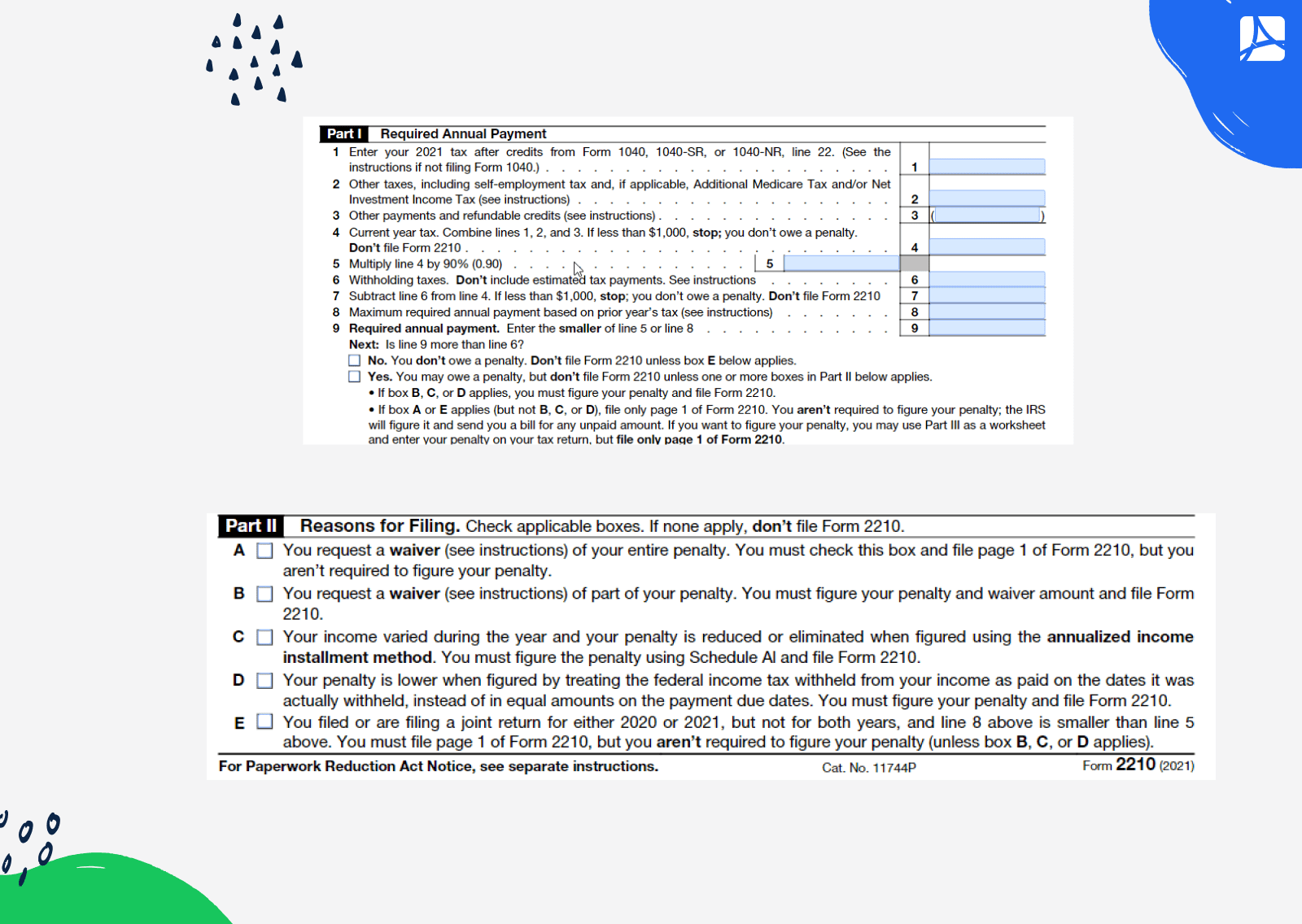 Irs Form 2210 Printable 2024