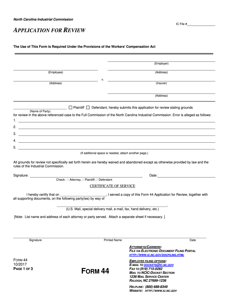 Form 44 Fill Out amp Sign Online DocHub