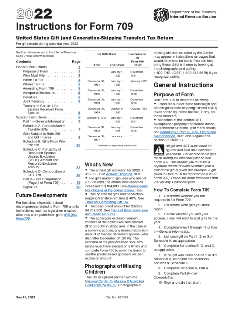 Irs Form 709 Instructions 2024
