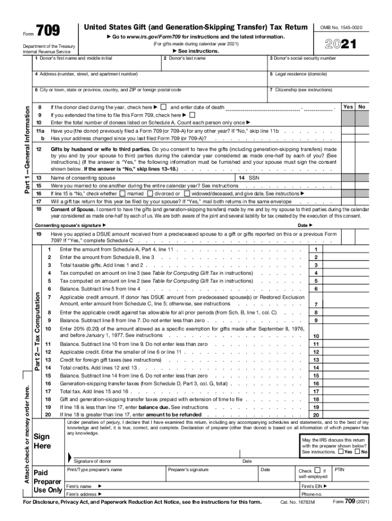 Form 709 Pdf Fill Out amp Sign Online DocHub