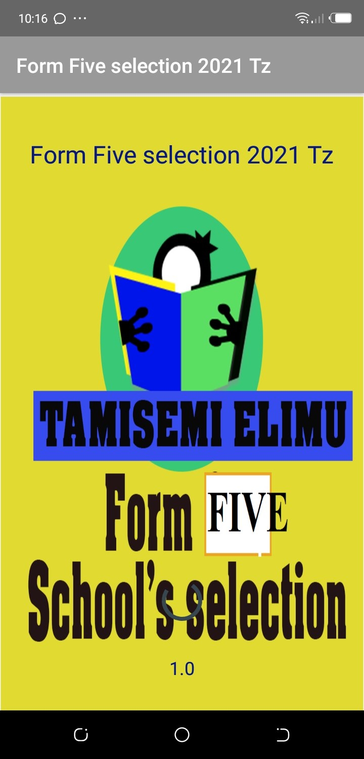 Form Five Selection 2021 Tz APK For Android Download
