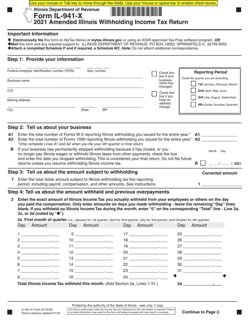 941 X Form 2021