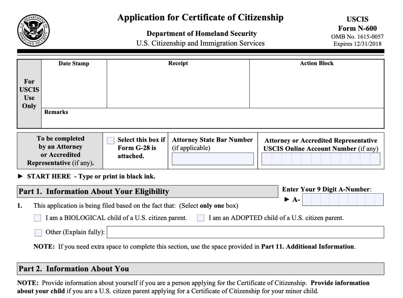 N 600 Form Pdf 2025