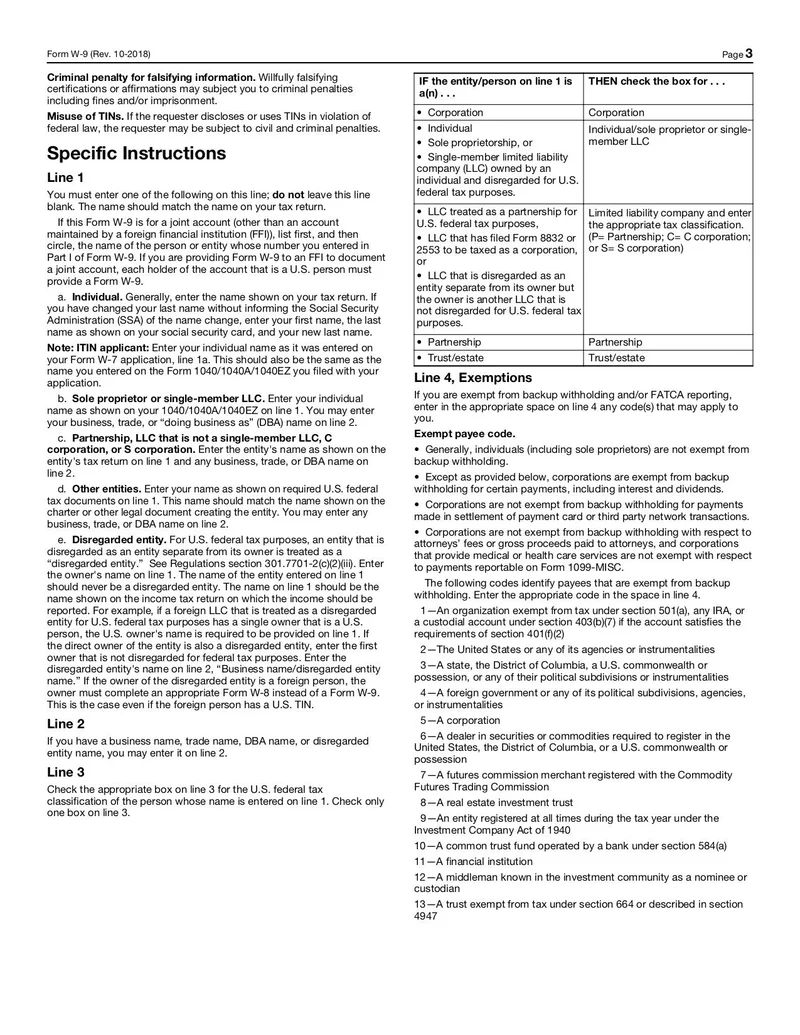 Form W 9 Fill And Sign Online With Lumin