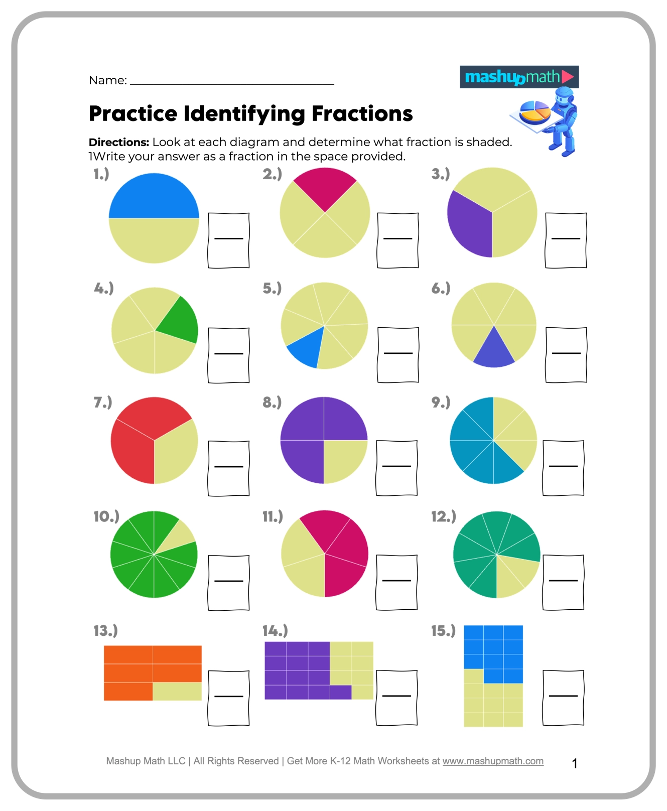 Free 3rd Grade Math Worksheets Printable W Answers Mashup Math