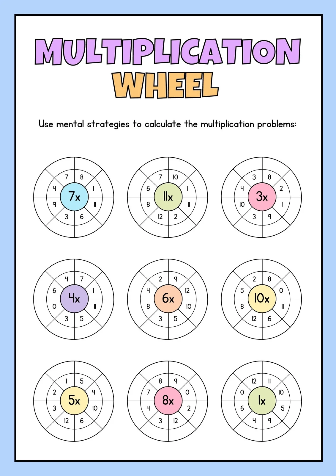 Free Printable Math Art Worksheets