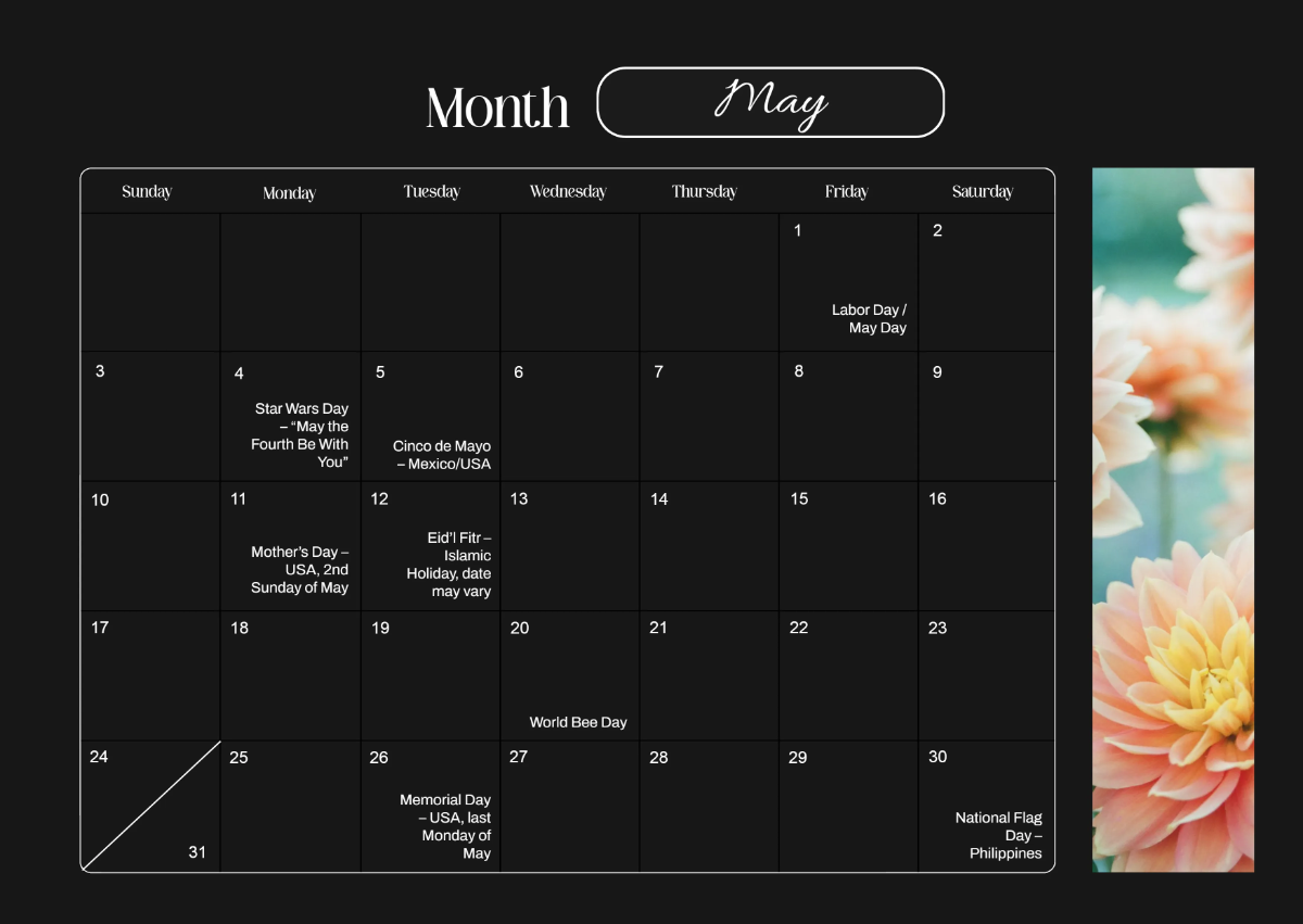 2026 Desk Calendar Blank Printable