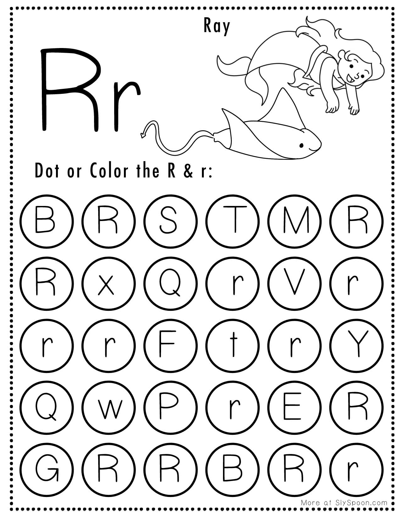 Letter R Free Printables