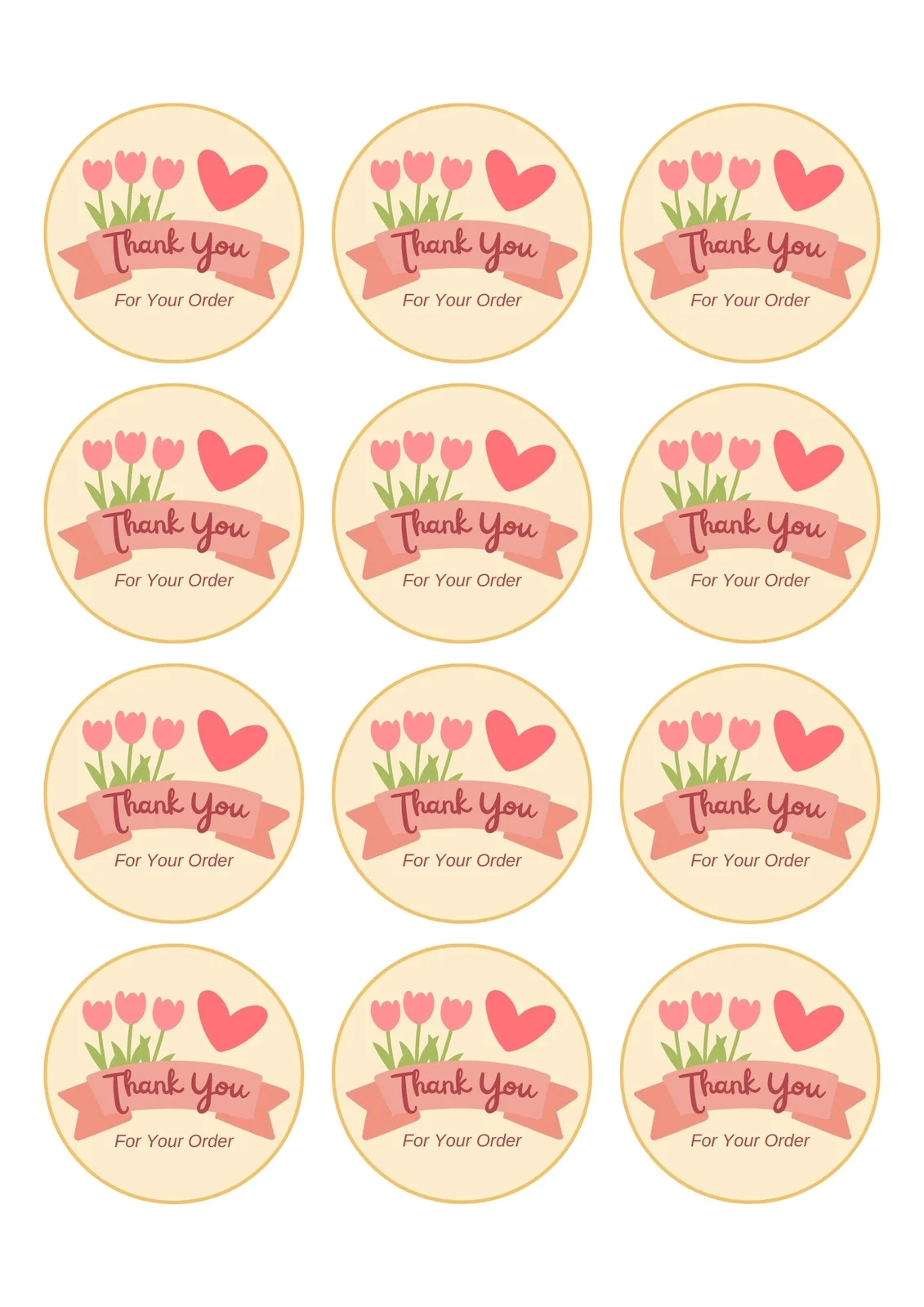 Free And Customizable Circle Sticker Templates