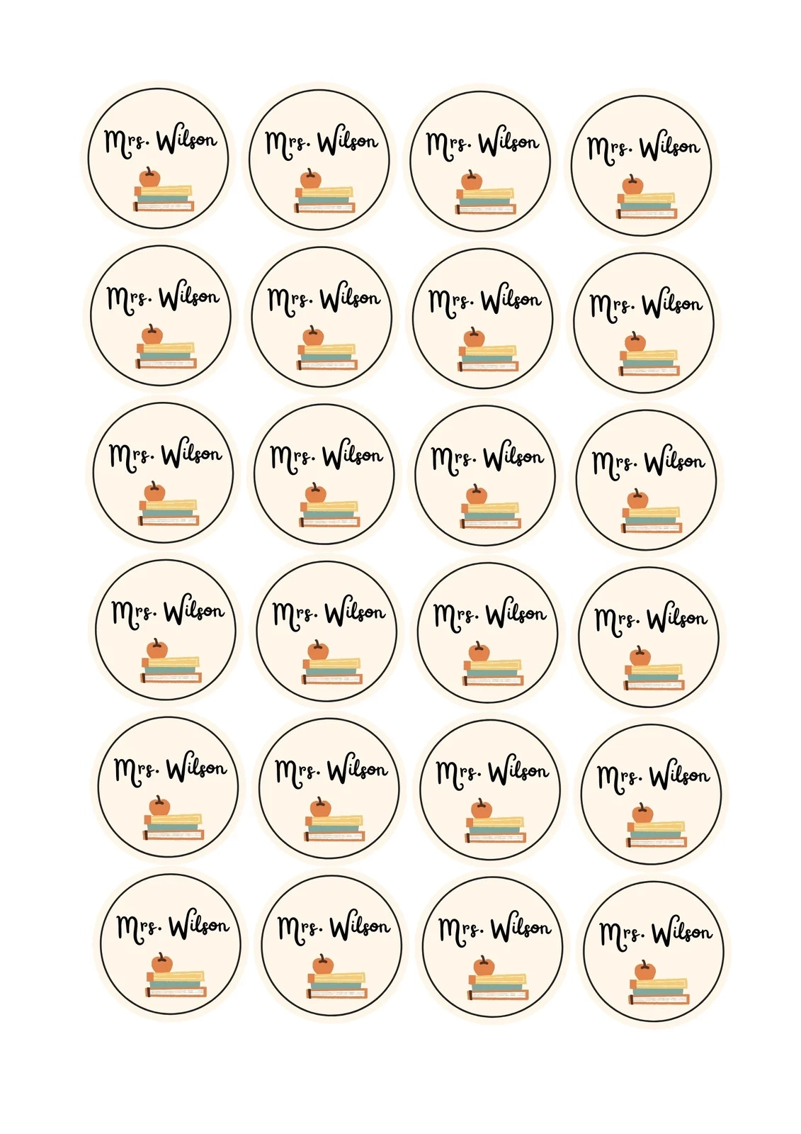 Free Printable Round Labels