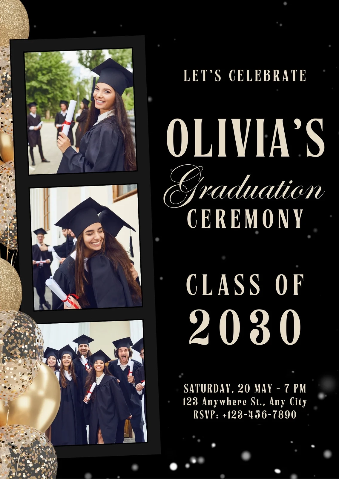 Free And Customizable Graduation Templates
