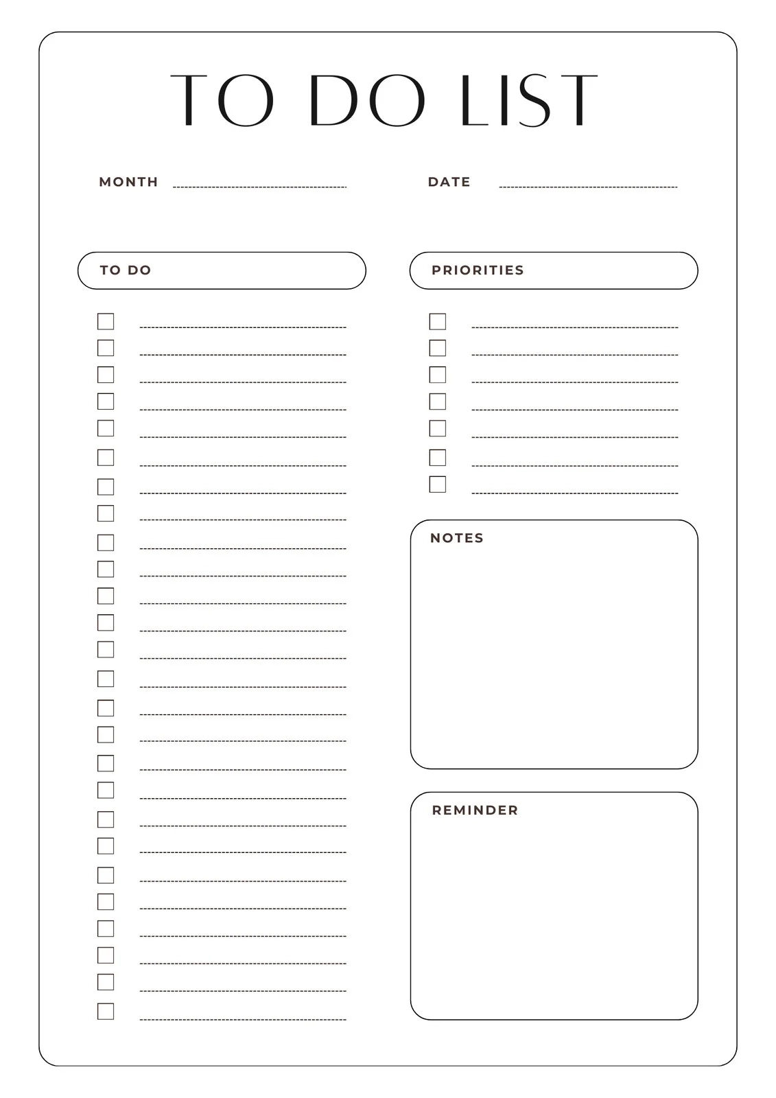 Templates Free Printable